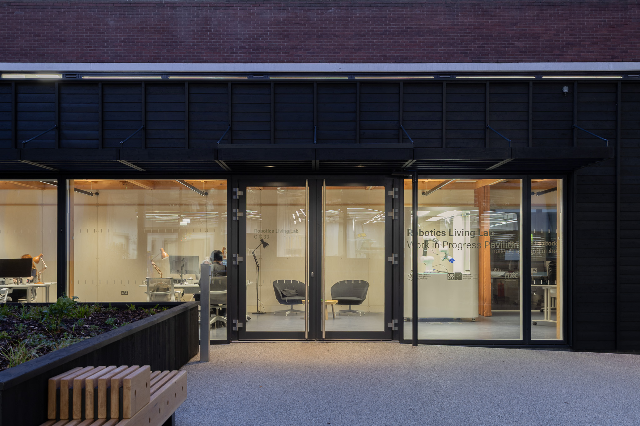 Manchester Fashion Institute: Robotics Living Lab, for Bennetts Associates Architects. By Photographer Ella Wheatley