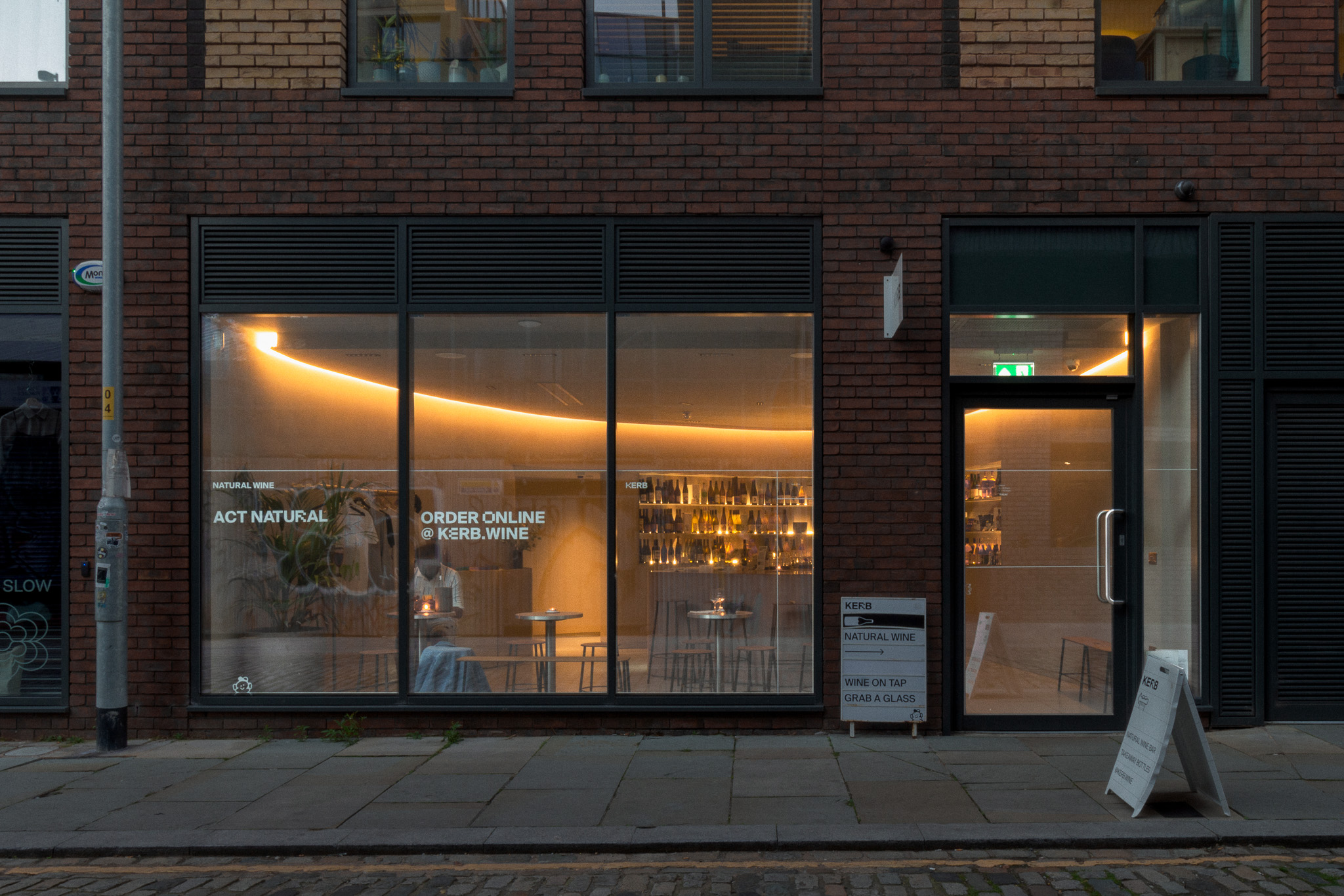 Kerb Wine Bar, for Böhm. Photographed by Ella Wheatley