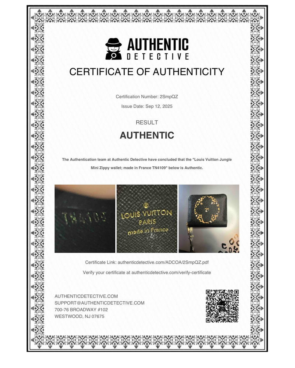Thumbnail: EUC Louis Vuitton Monogram Jungle  Zippy Coin Purse