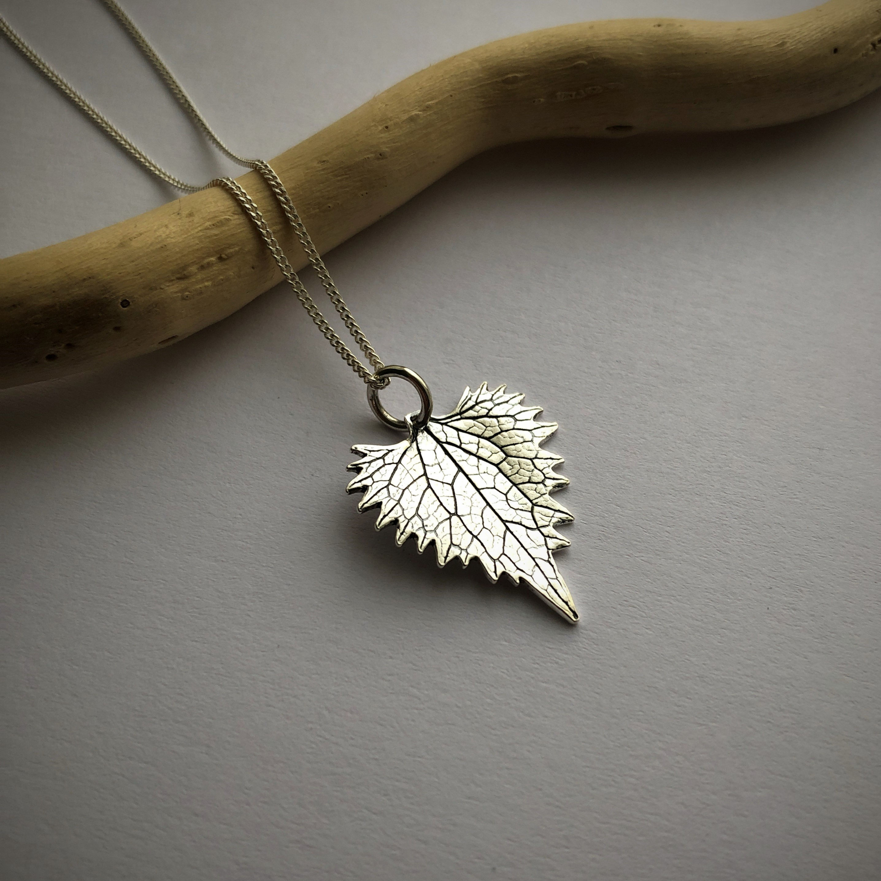 Small Garlic Mustard Leaf Pendant