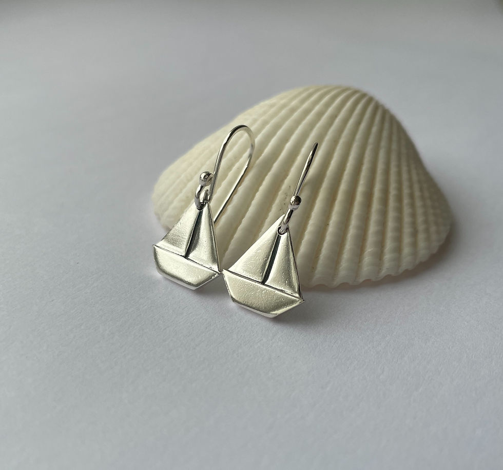 Thumbnail: Sailing Boat Earrings