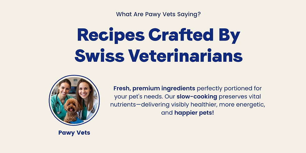 Recipes crafted by Swiss veterinarians