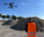 Matrice 350 RTK bei der Volumenvermessung von Kies und Sand