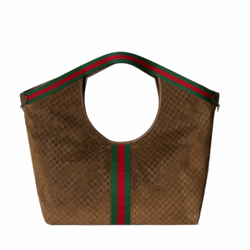 GIGLIO LARGE TOTE BAG - MEDIUM BROWN back view