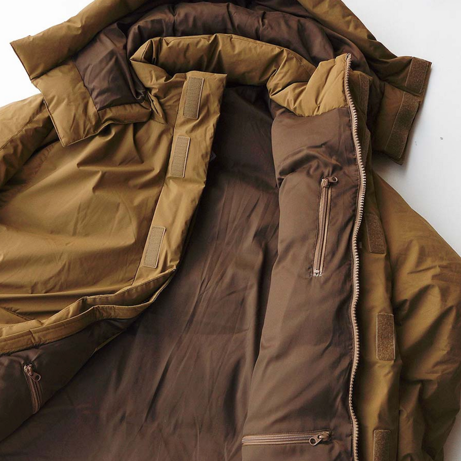DAIWA PIER 39 GORE-TEX INFINIUM EXPEDITION DOWN JACKET inner lining detail shot