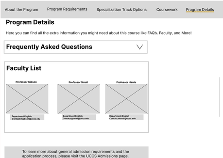 Low Fidelity Wireframe: Part 1