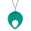 Thumbnail: Translucent Teal Teardrop-Cutout
