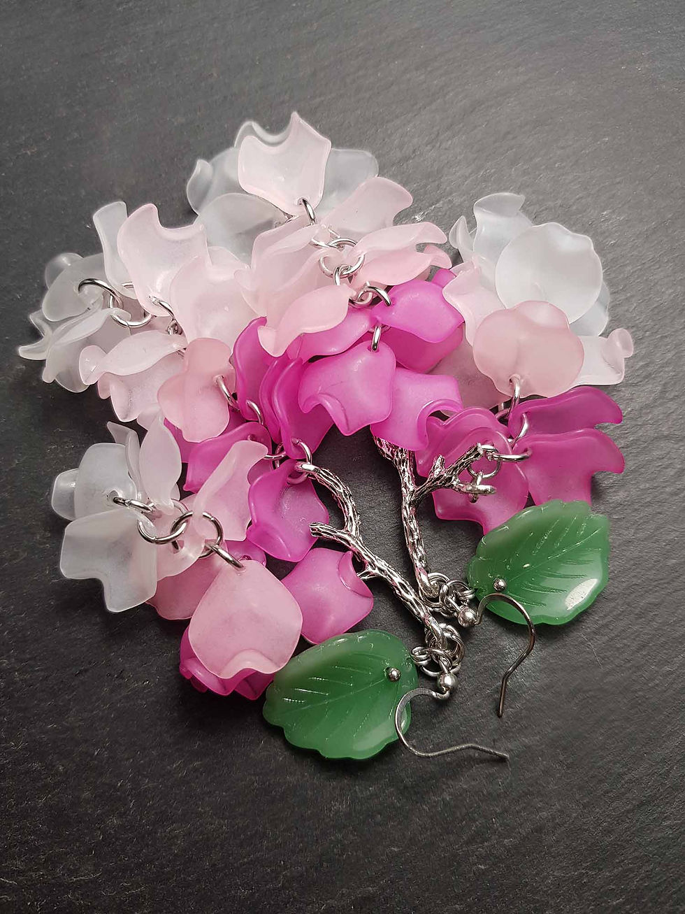 Miniature : Boucles GÉANTES "Bougainvilliers", COULEUR AU CHOIX - 2987