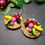 Miniature : Boucles imposantes salade de fruits & rotin tressé - 3479B