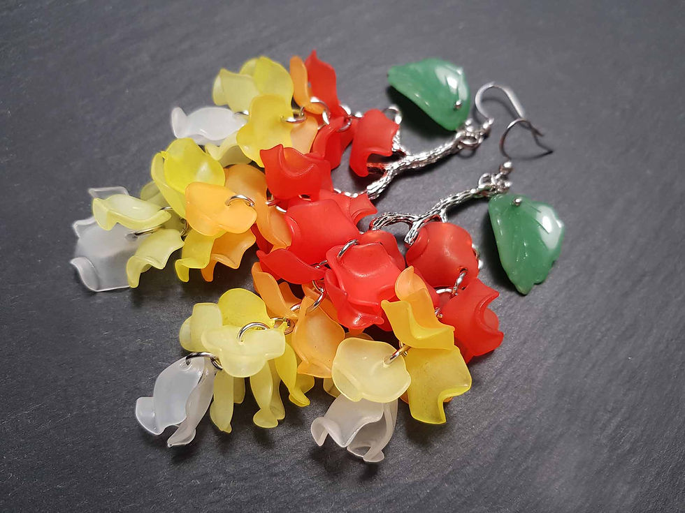 Miniature : Boucles GÉANTES "Bougainvilliers", COULEUR AU CHOIX - 2987