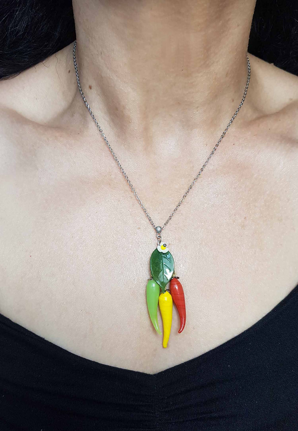 Miniature : Collier original "Rougail 3 piments" - 3237C