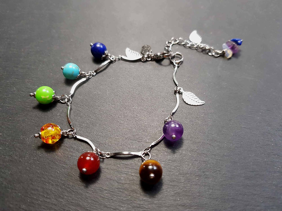 Miniature : Bracelet les 7 perles du chakra - 3129B