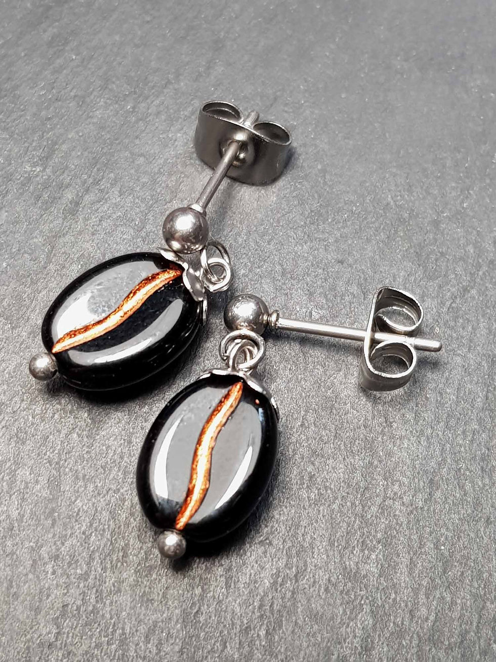 Miniature : Clous acier inoxydable & grains de café, couleur AU CHOIX - 2873