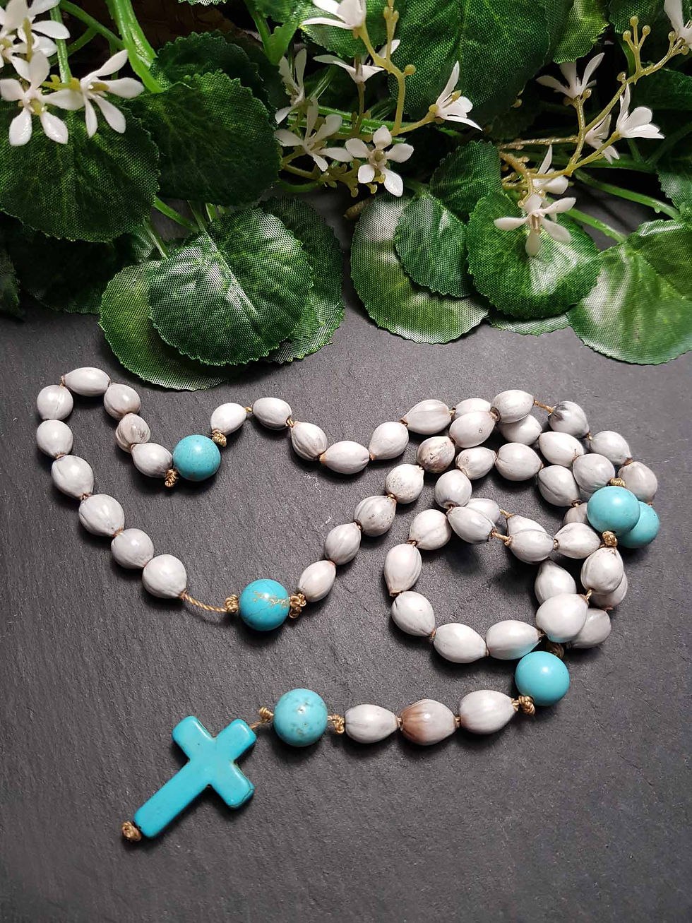 Miniature : Chapelet "Larmes de Job", COULEUR AU CHOIX -3601