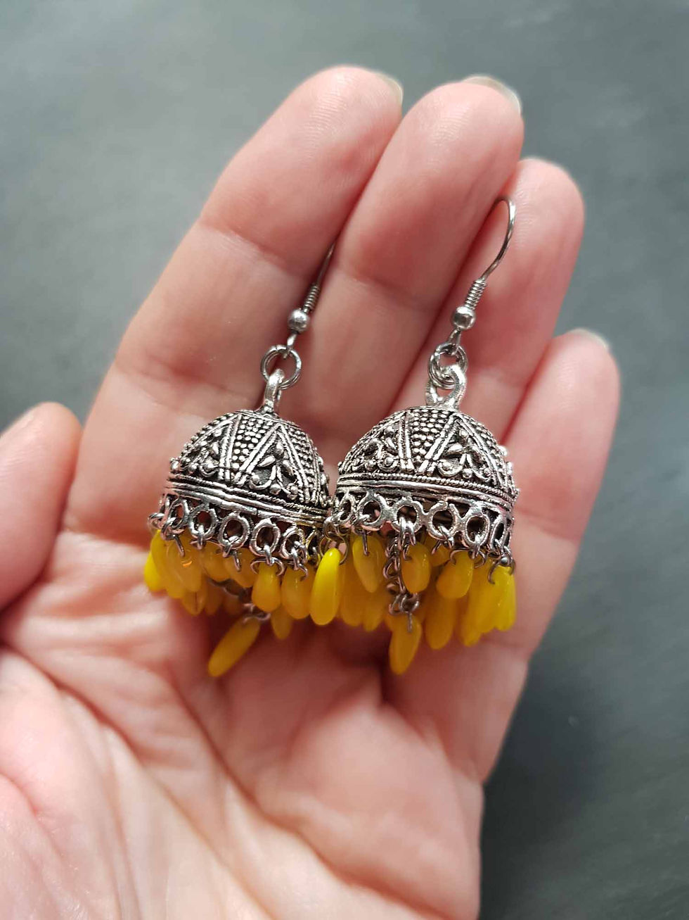 Miniature : Boucles imposantes bollywood jhumkas couleur AU CHOIX - 3520