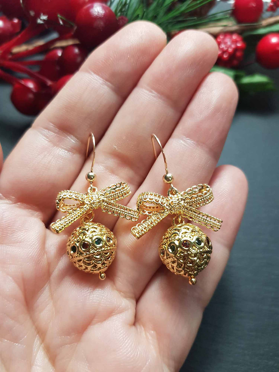 Miniature : Boucles Noël chic - 3423
