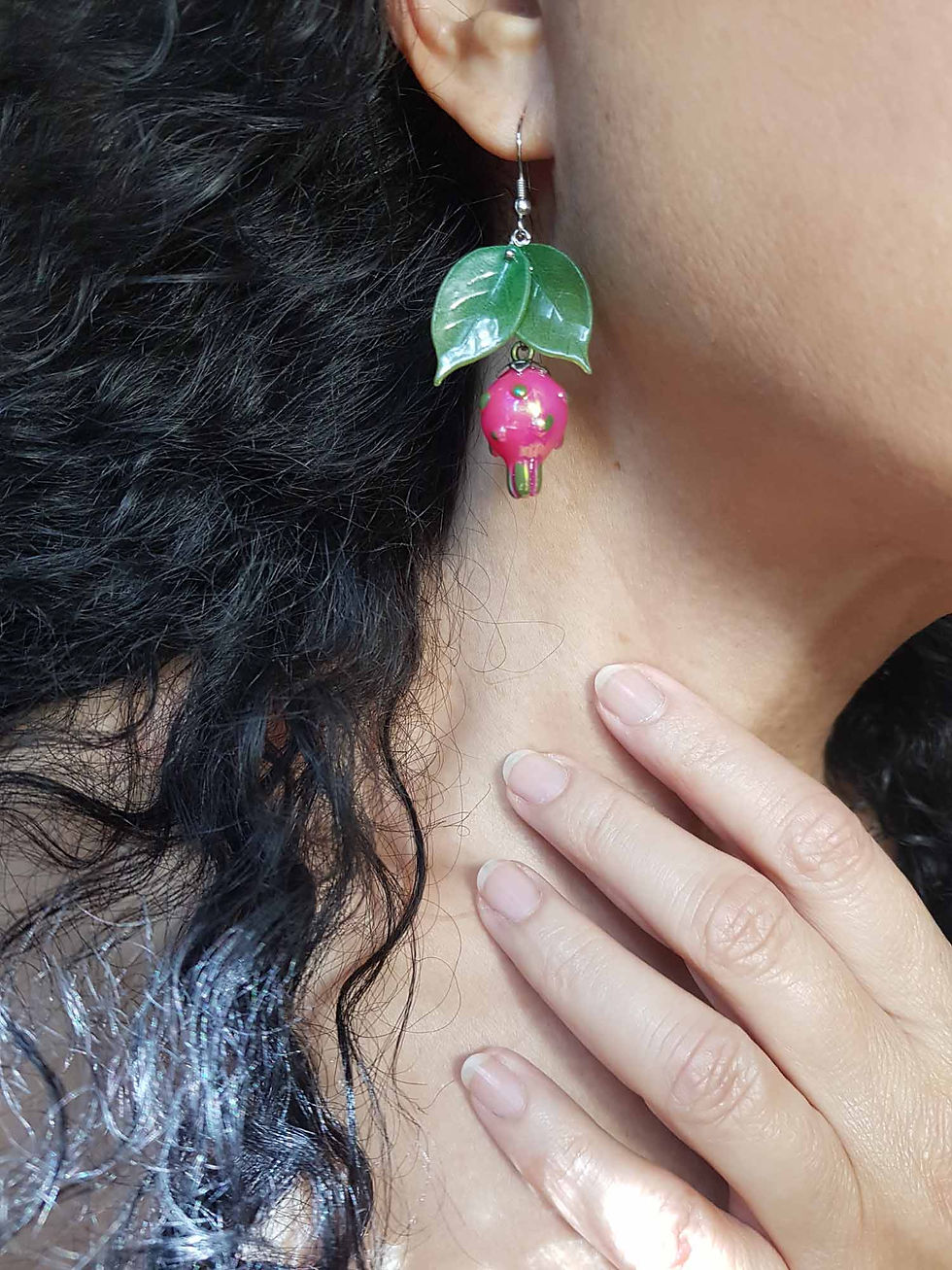 Miniature : Boucles imposantes originales "Love pitaya" - 3527