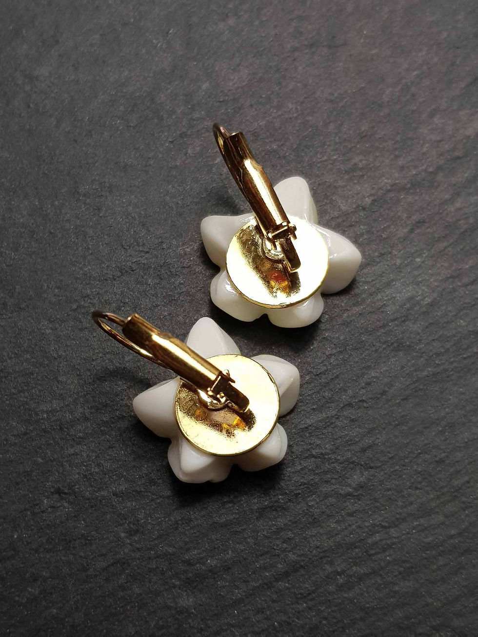 Miniature : DORMEUSES ou CLOUS acier inox fleurs de frangipanier, modèles AU CHOIX -3219