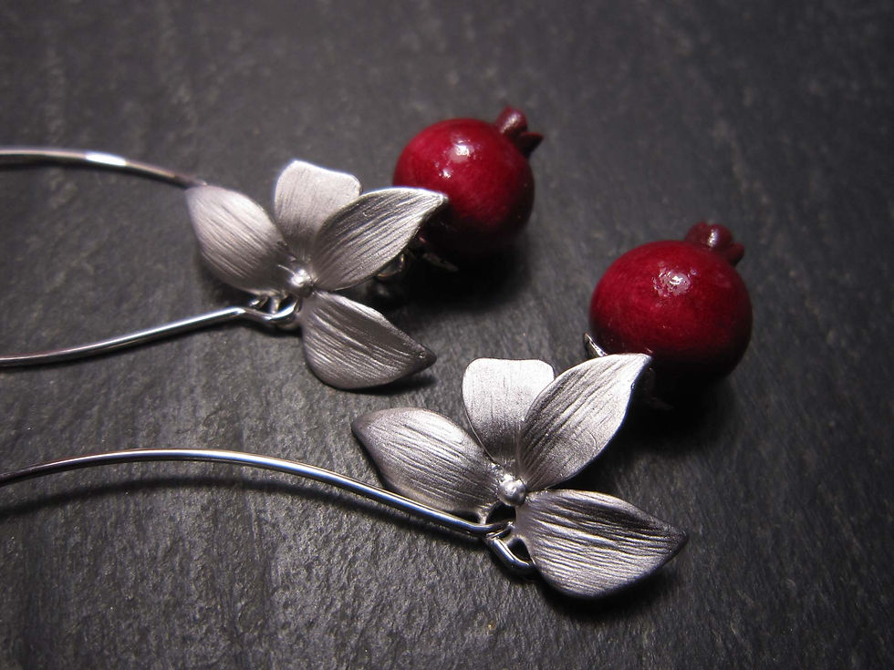 Miniature : Longues boucles "Goyaviers & feuillage"