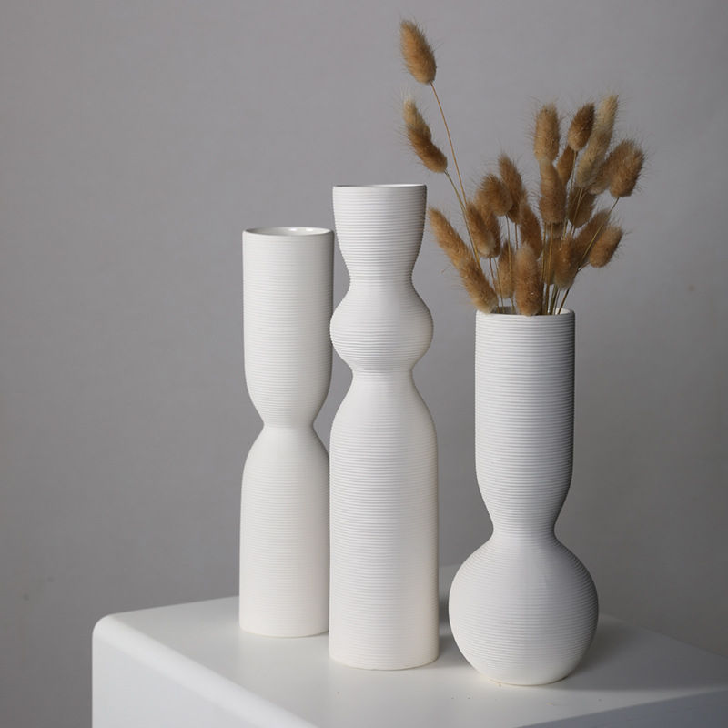 Thumbnail: Geometric Brushed Vase