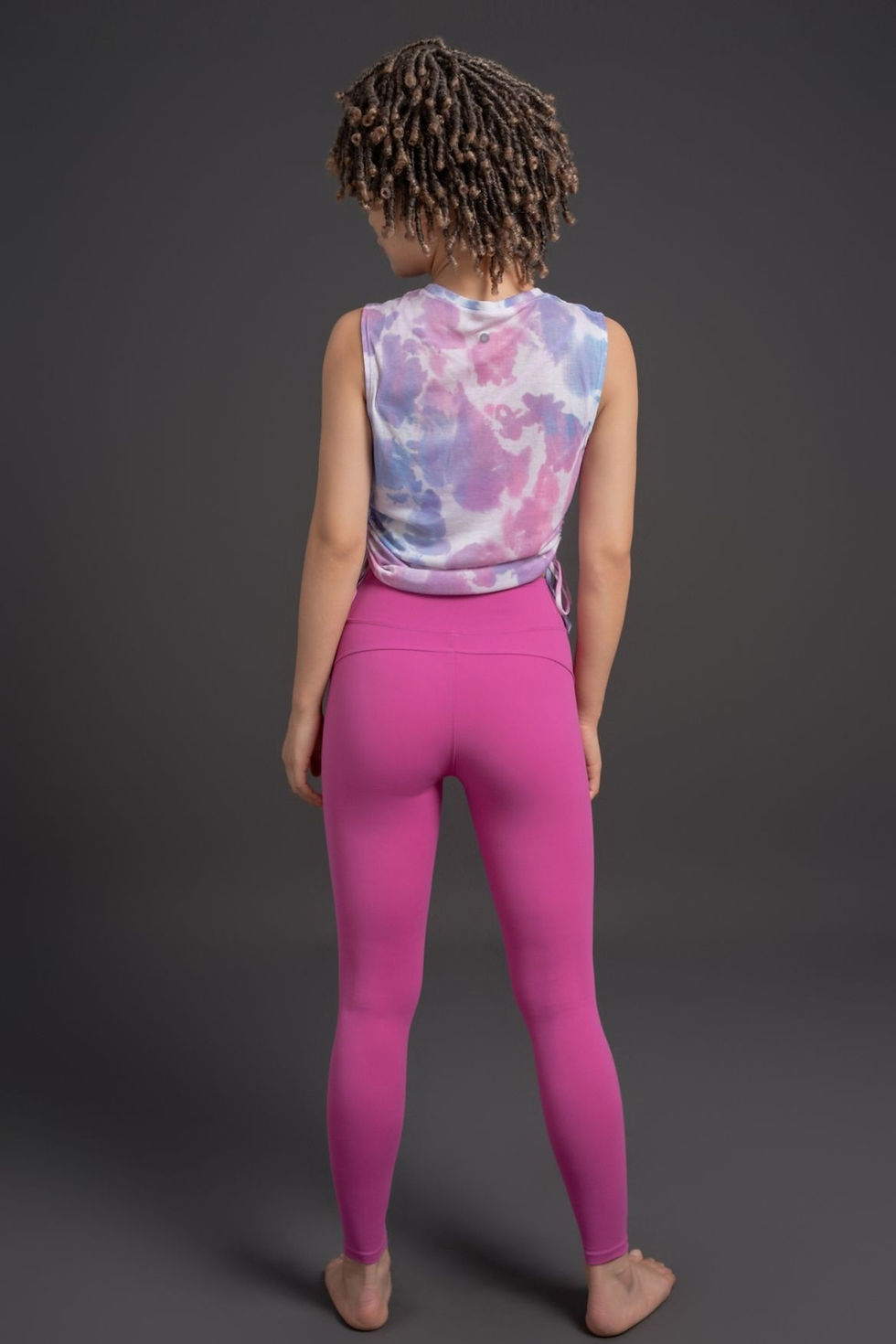Thumbnail: Side-Slit Drawstring Gradient Sleeveless Top