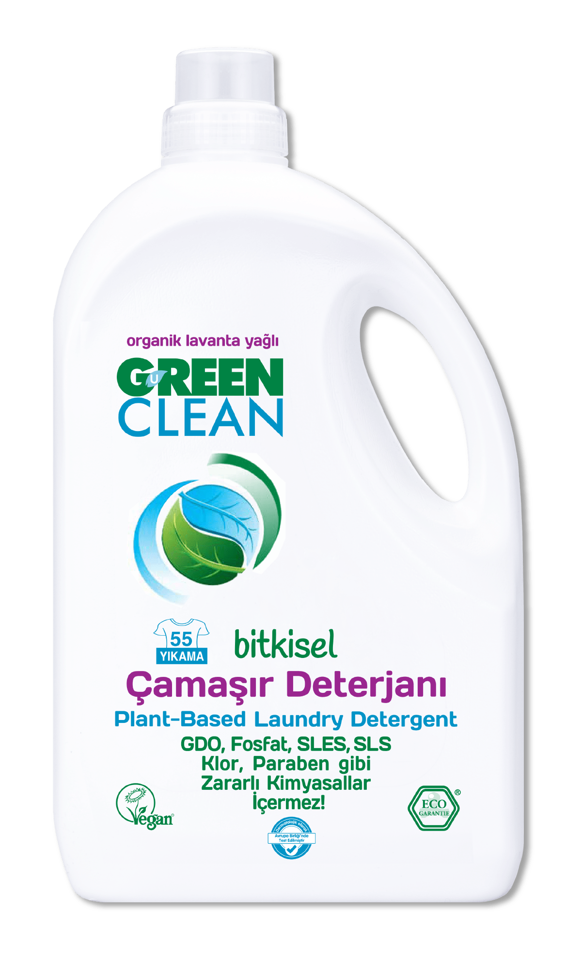 Green Clean Bitkisel Çamaşır Deterjanı (LAVANTA) 2750 ml.