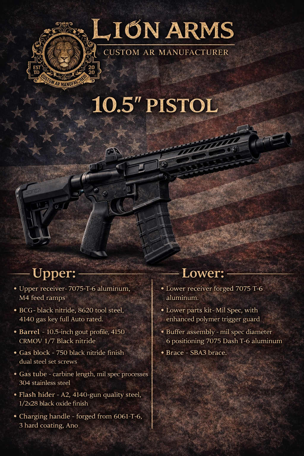 10.5'' PISTOL
