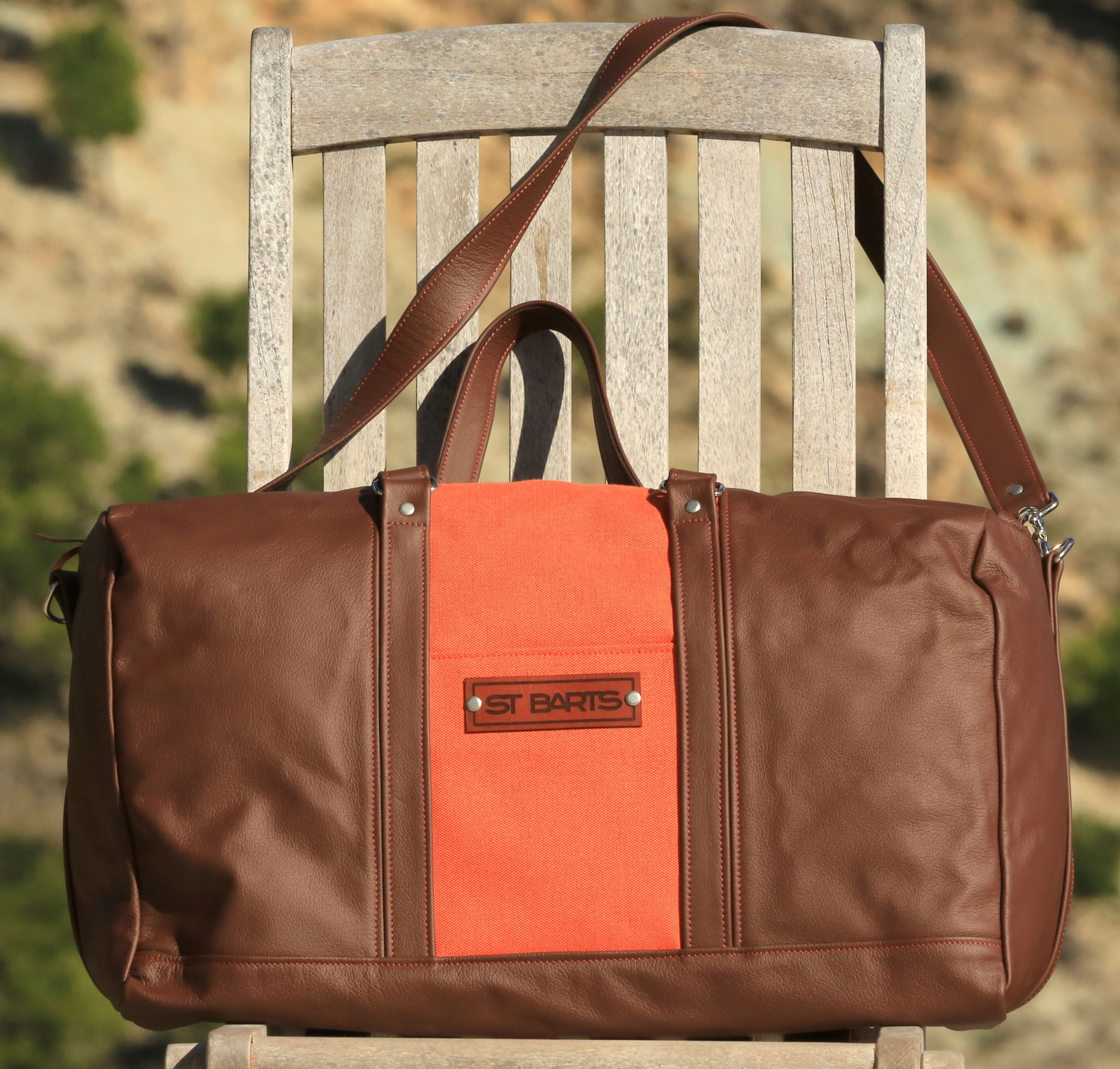 Cabin Travel Bag Leather and Canvas