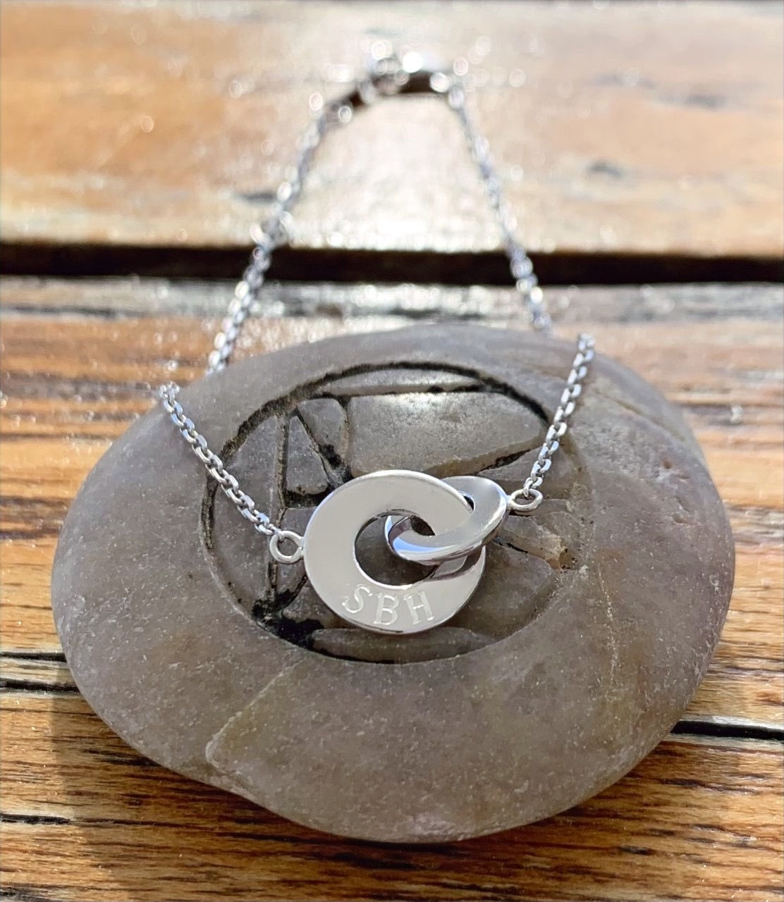 Bracelet Anneaux enlacés - Argent