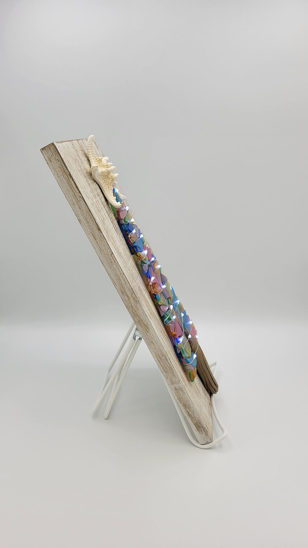 Thumbnail: 12" Multicolored Sea Glass Christmas Tree