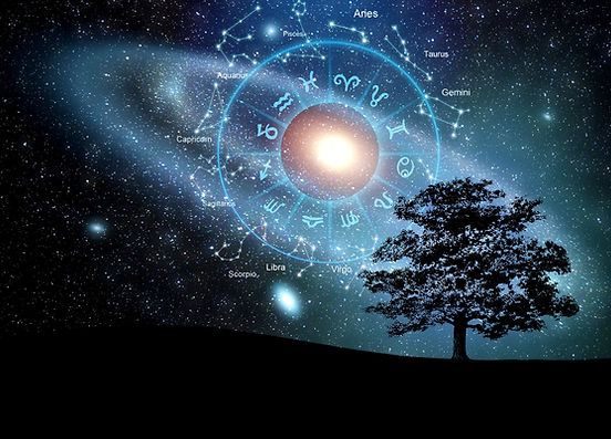 Zodiac signs inside of horoscope circle. Astrology in the sky, horoscopes concept.jpg