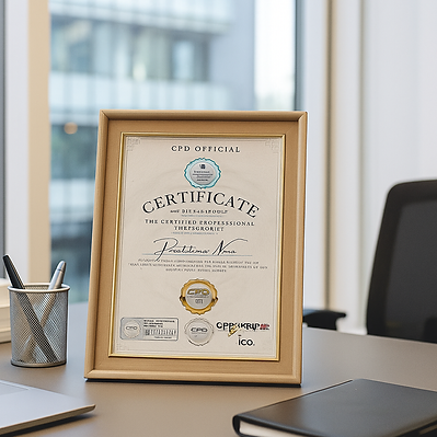 CERTIFICATE FRAMED