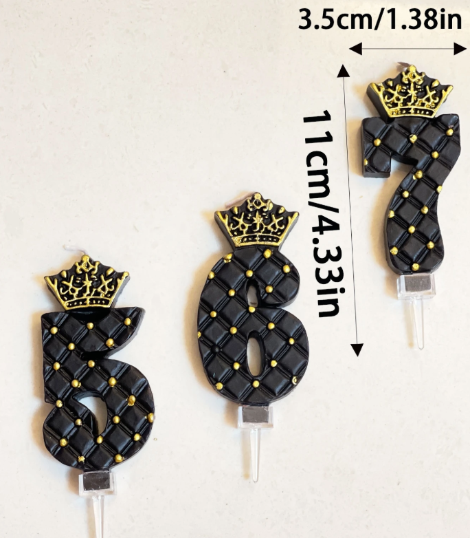 Thumbnail: Crown and Pearl Number Candles