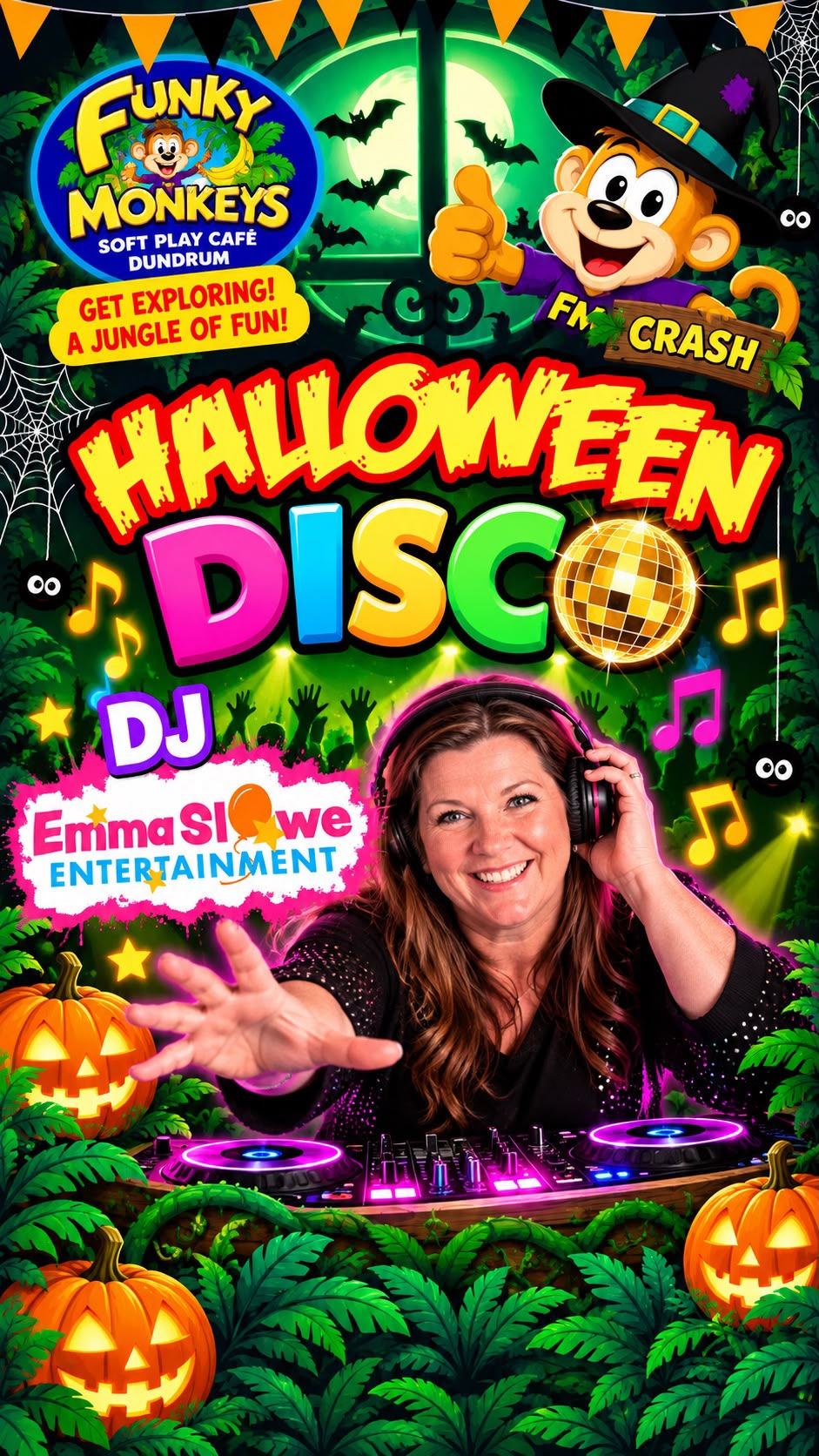 Funky Monkeys Halloween Disco