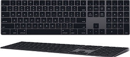 Black Apple Magic Keyboard with Numeric Keypad Thin Sleek Scissor Mechanism Keyboard Gaming Keyboard Office Keyboard Silent Keyboard