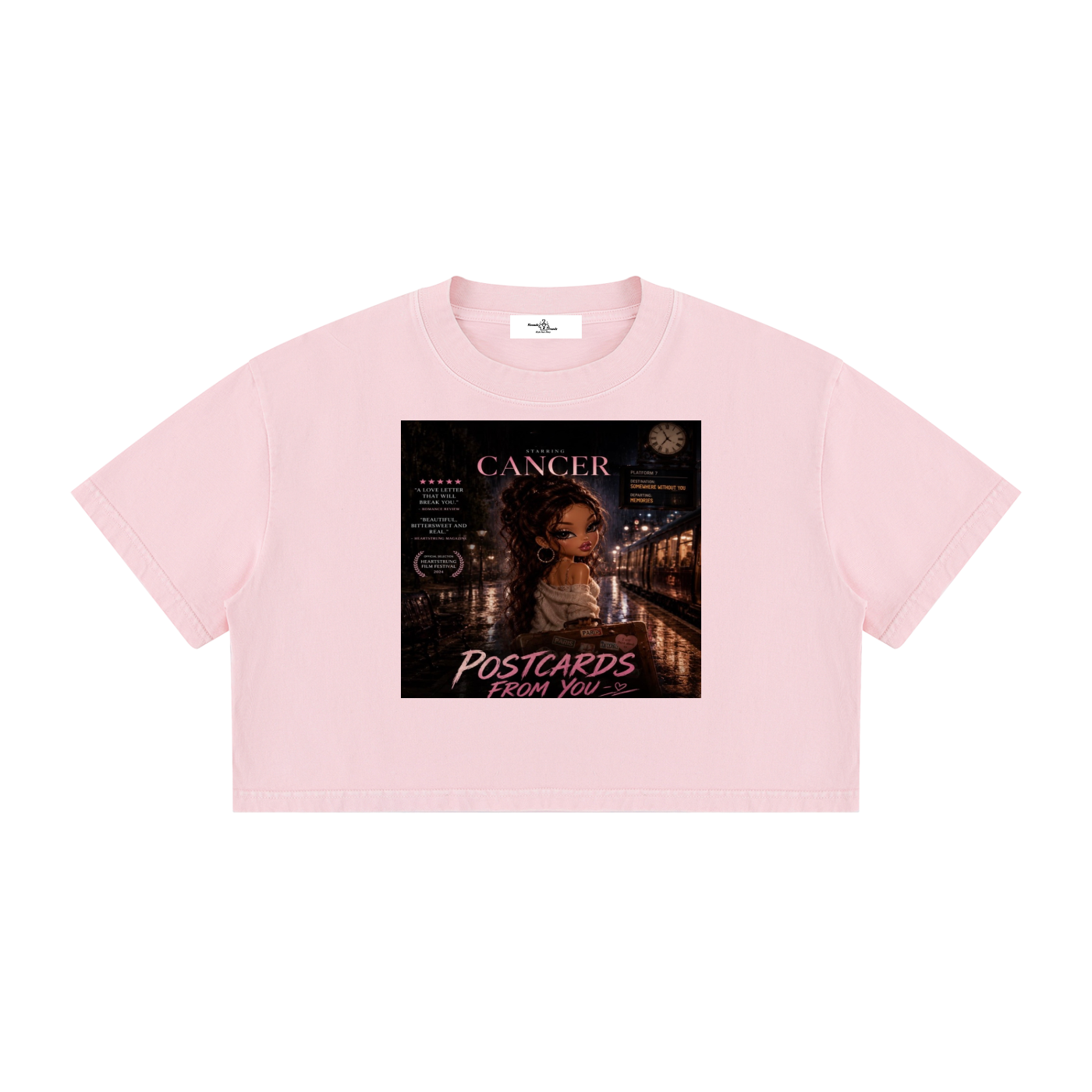 Cotton Cropped Graphic Tee