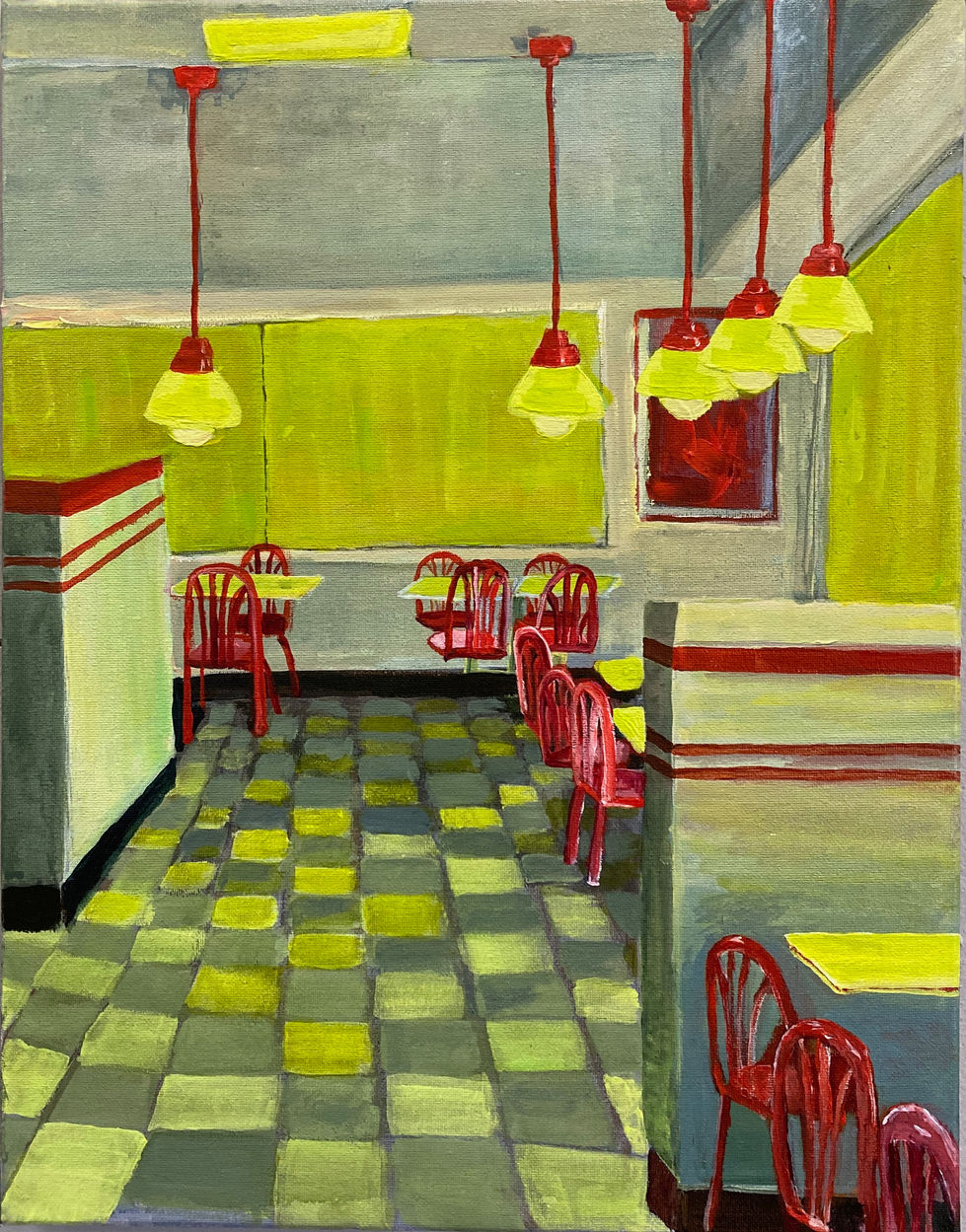 Food Anxiety_Acrylic on Canvas_8 by 12