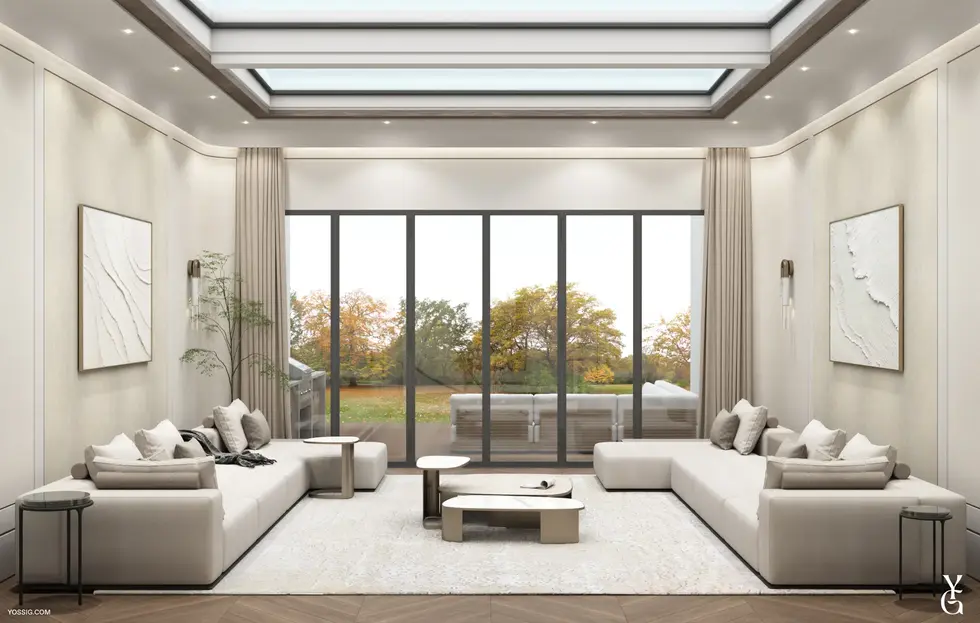 Sukkah Room/Family Room Interior Design In NY