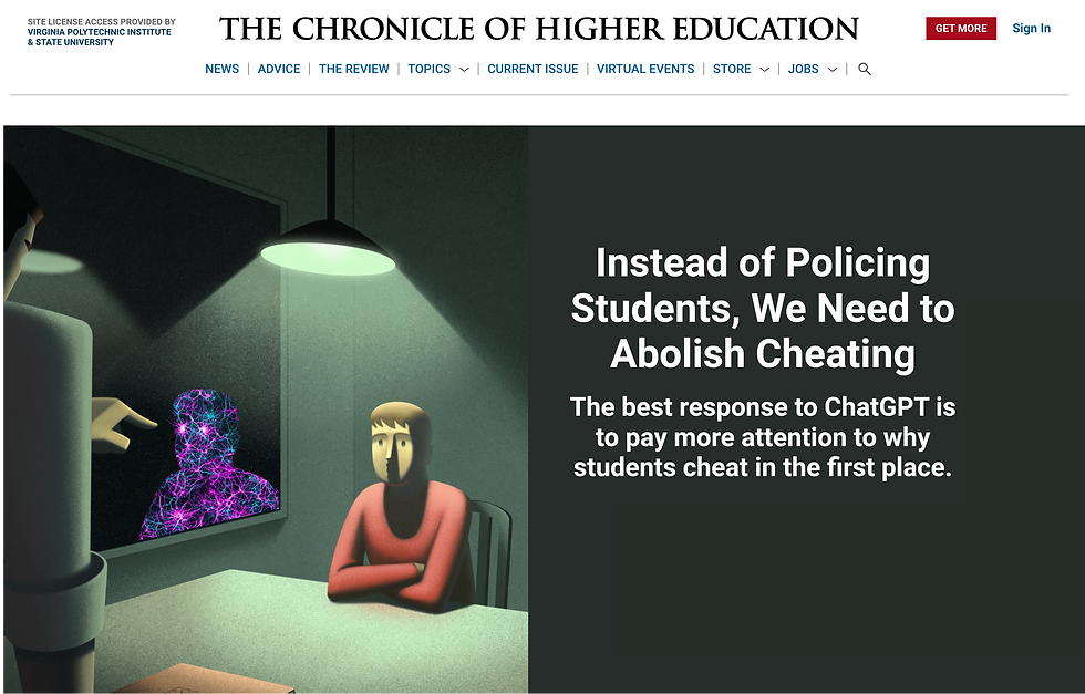 Pink Time highlighted in the Chronicle of Higher Education, 2023