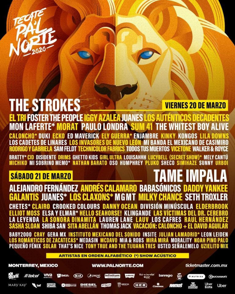 Pal' Norte 2020 info; lineups y boletos.