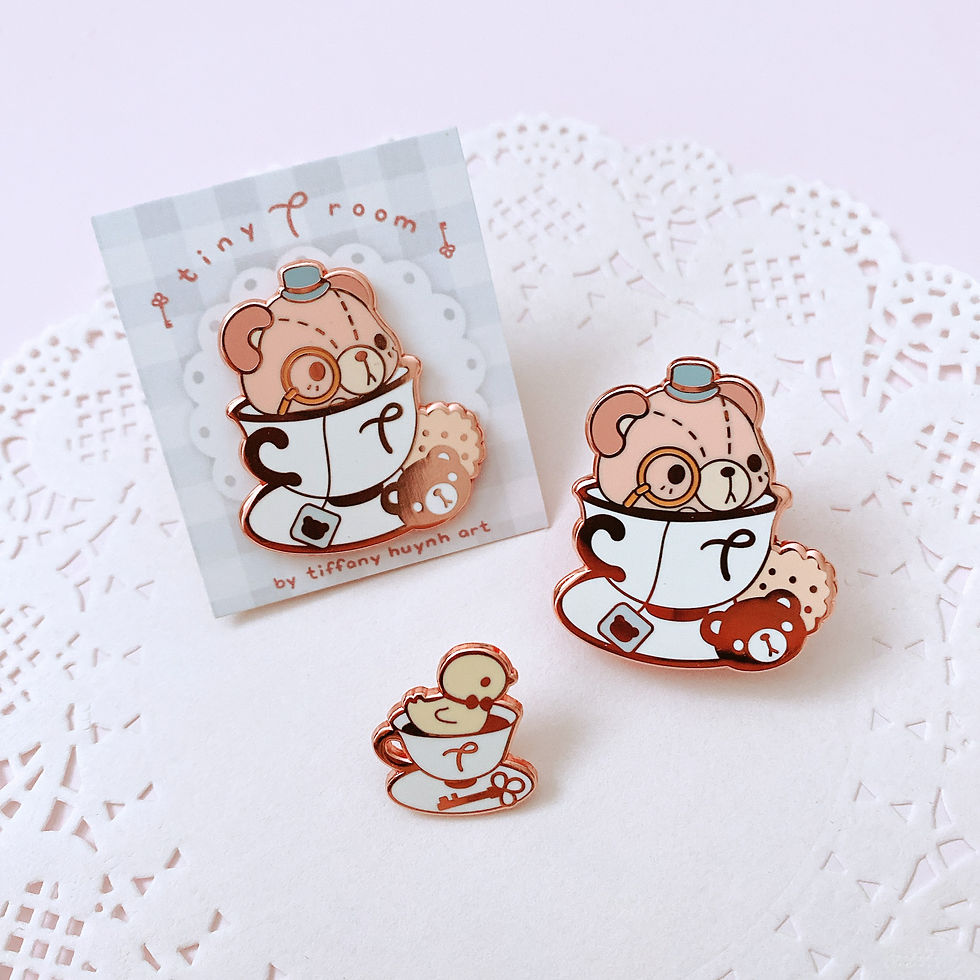 Thumbnail: Theodore the antique teddie - Enamel Pin