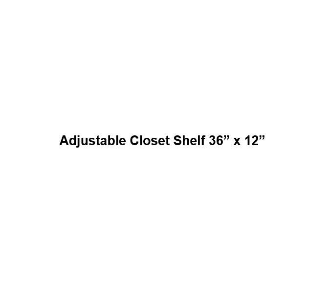 Adjustable Closet Shelf – 36" x 12"