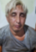 Fabricio Colón Pico Suárez, a leader of Los Lobos, after being recaptured on April 22nd 2024.