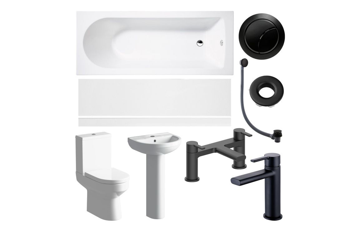 LAWTON Full Suite & Bath w/Black Finishes