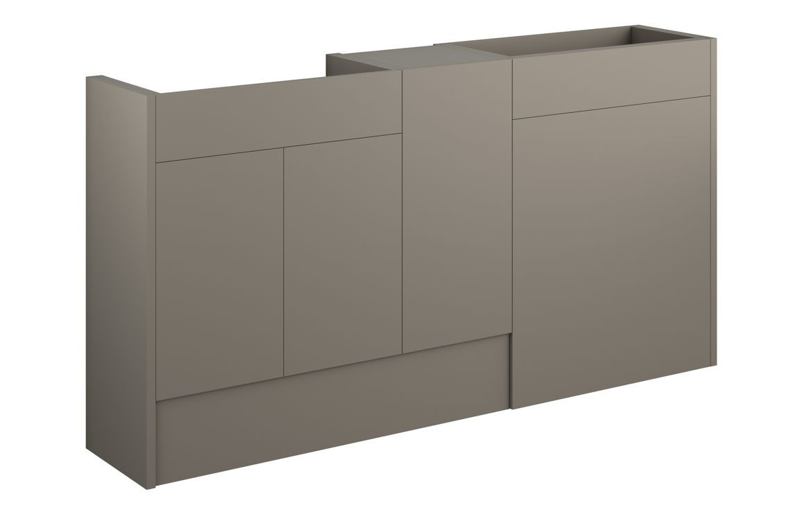 ELTHAM 1536mm Standard Basin, WC & 1 Door Unit Pack