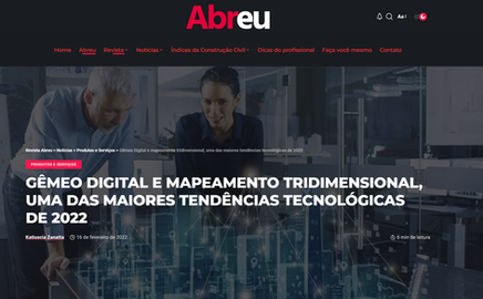 GÊMEO DIGITAL E MAPEAMENTO TRIDIMENSIONAL, UMA DAS MAIORES TENDÊNCIAS TECNOLÓGICAS DE 2022