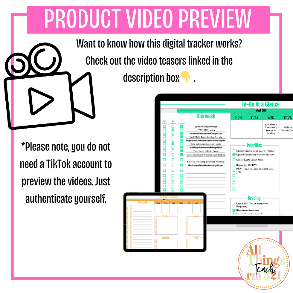 Thumbnail: Digital Weekly Planner + To Do!