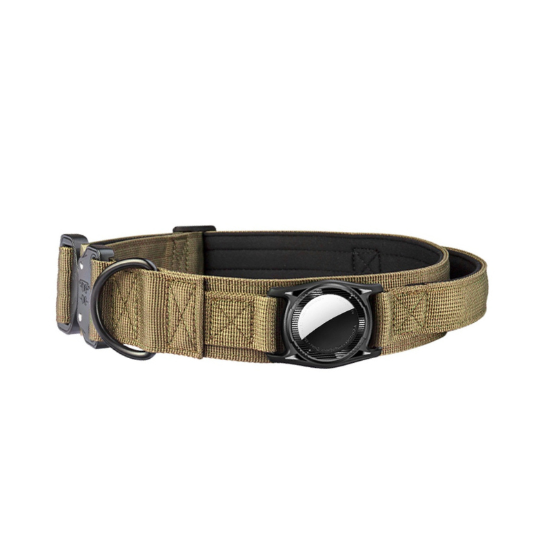 Miniaturbild: Apple Airtag Taktisches Hundehalsband aus Nylon Halsband mit Griff für Hunde