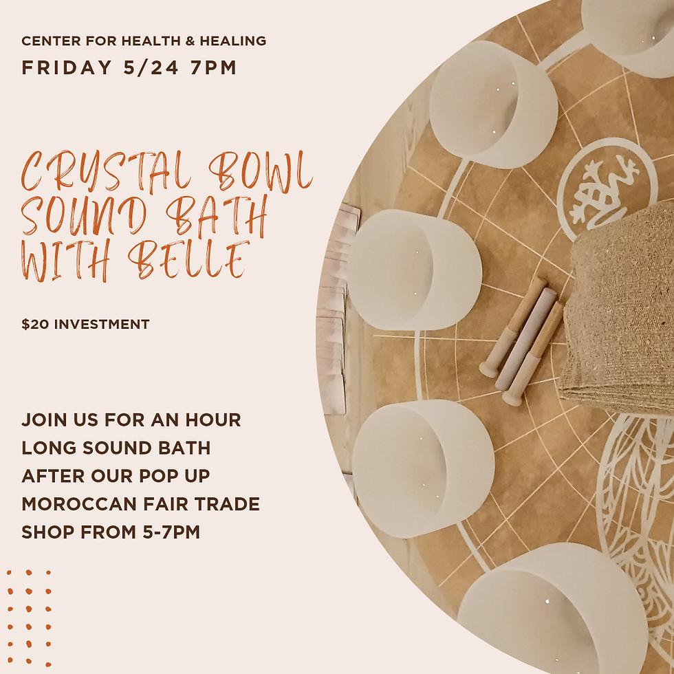 Crystal Bowl Sound Bath with Belle
