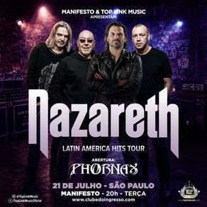 Nazareth traz mais de cinco décadas de história do rock para apresentação especial no Manifesto Bar